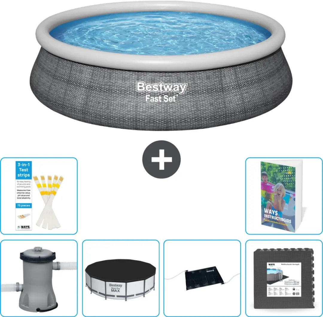 Bestway Rond Zwembad 457cm Fast Set