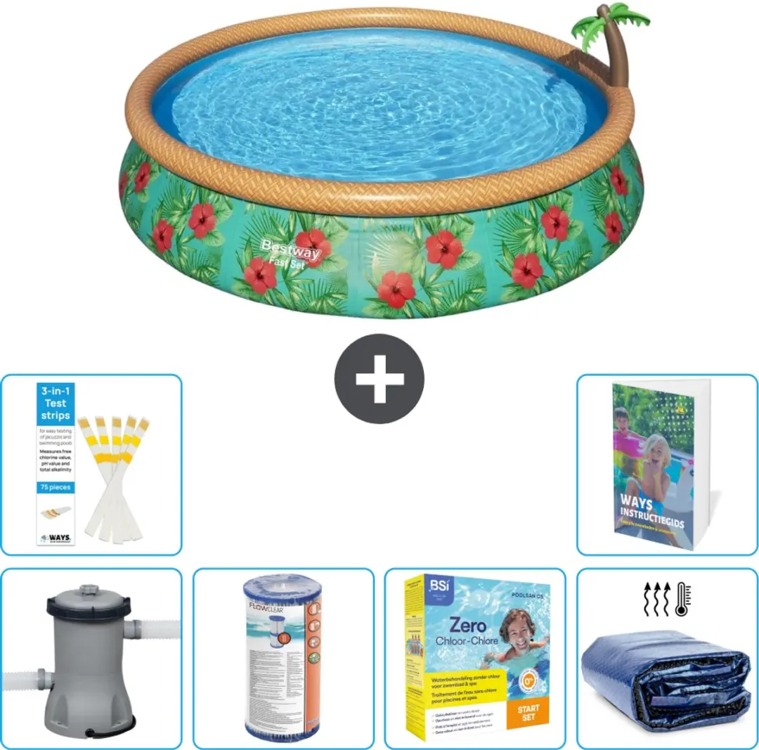 Bestway Paradijsprint Zwembad 457x84cm