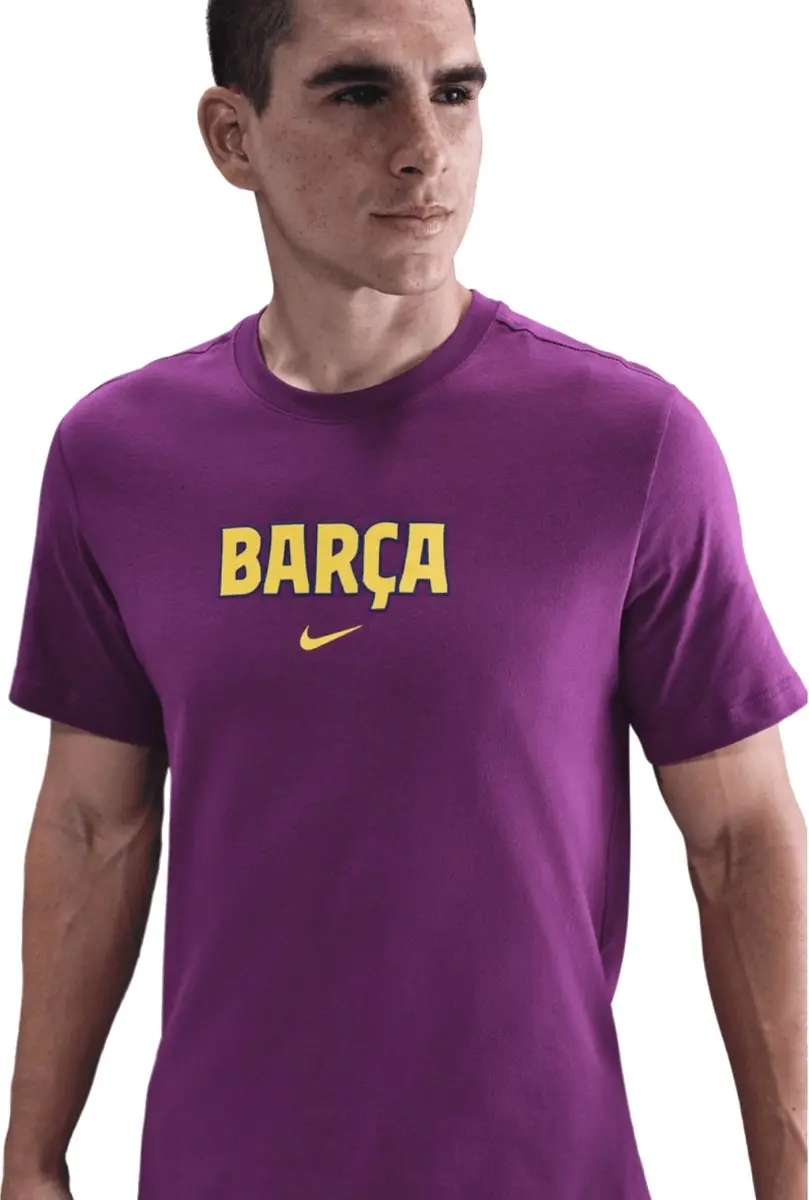 Nike FC Barcelona Soccer Tee - M - Purper