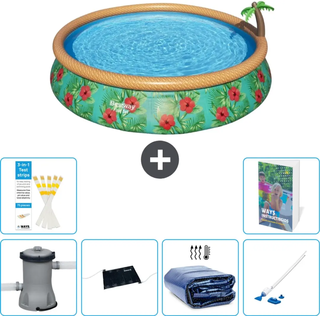 Bestway Paradijsprint Zwembad 457x84cm Fast Set