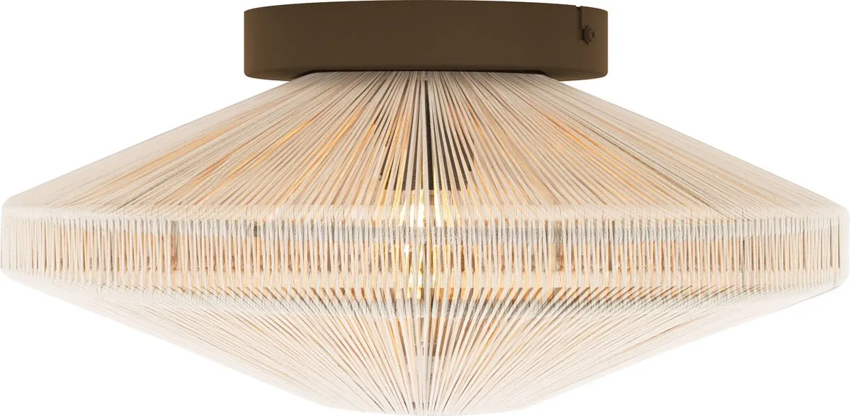 Eglo Orimini Plafondlamp E27 - Ø38cm - Crème/Brons