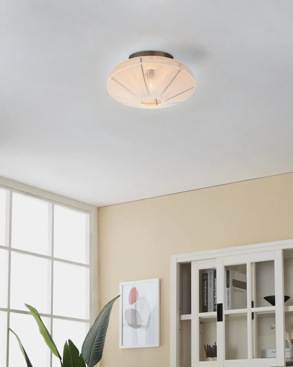 Eglo Orimini Plafondlamp E27 - Ø38cm - Crème/Brons