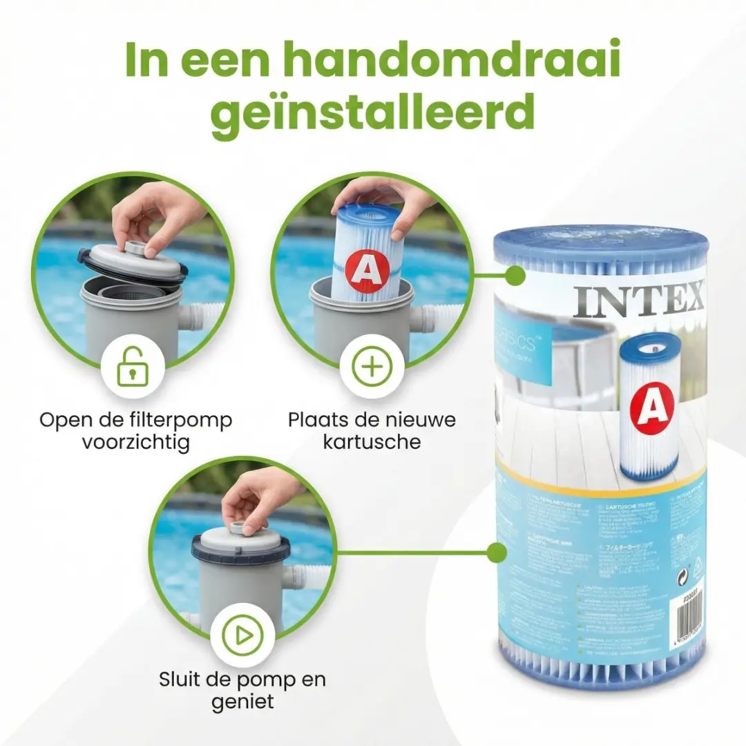 Intex Easy Set Zwembad 366x76cm - Blauw - 7-delig