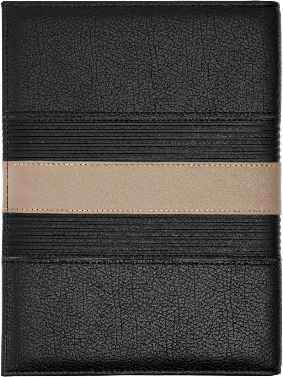 Nino Cerruti Delano A5 Schrijfmap - Taupe & Black