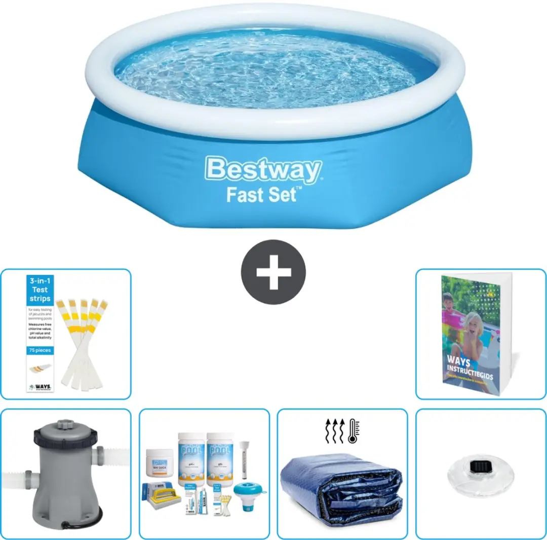 Bestway Fast Set Rond Zwembad 244x61cm