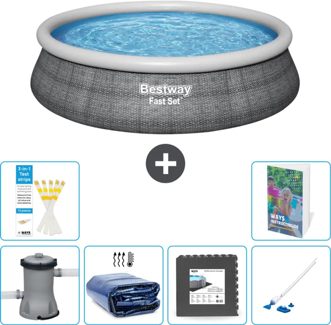Bestway Rond Zwembad Fast Set 457cm