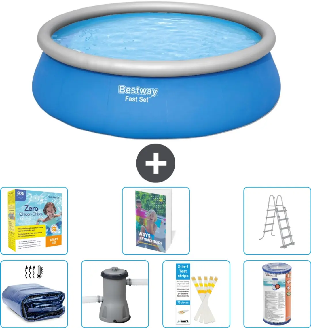 Bestway Fast Set Zwembad 457x122cm