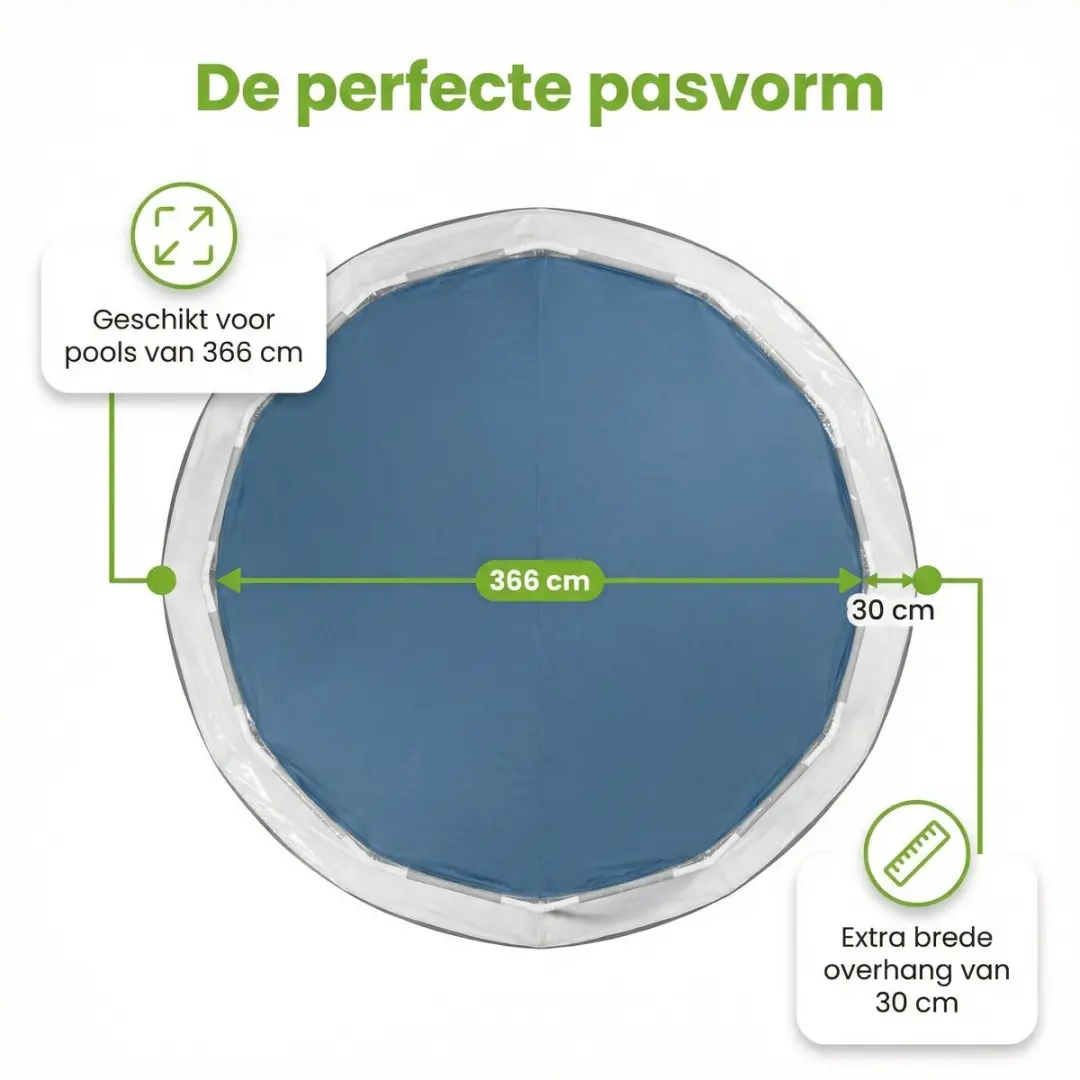 EXIT Rond Lime Frame Zwembad 360x76cm - 7-delig