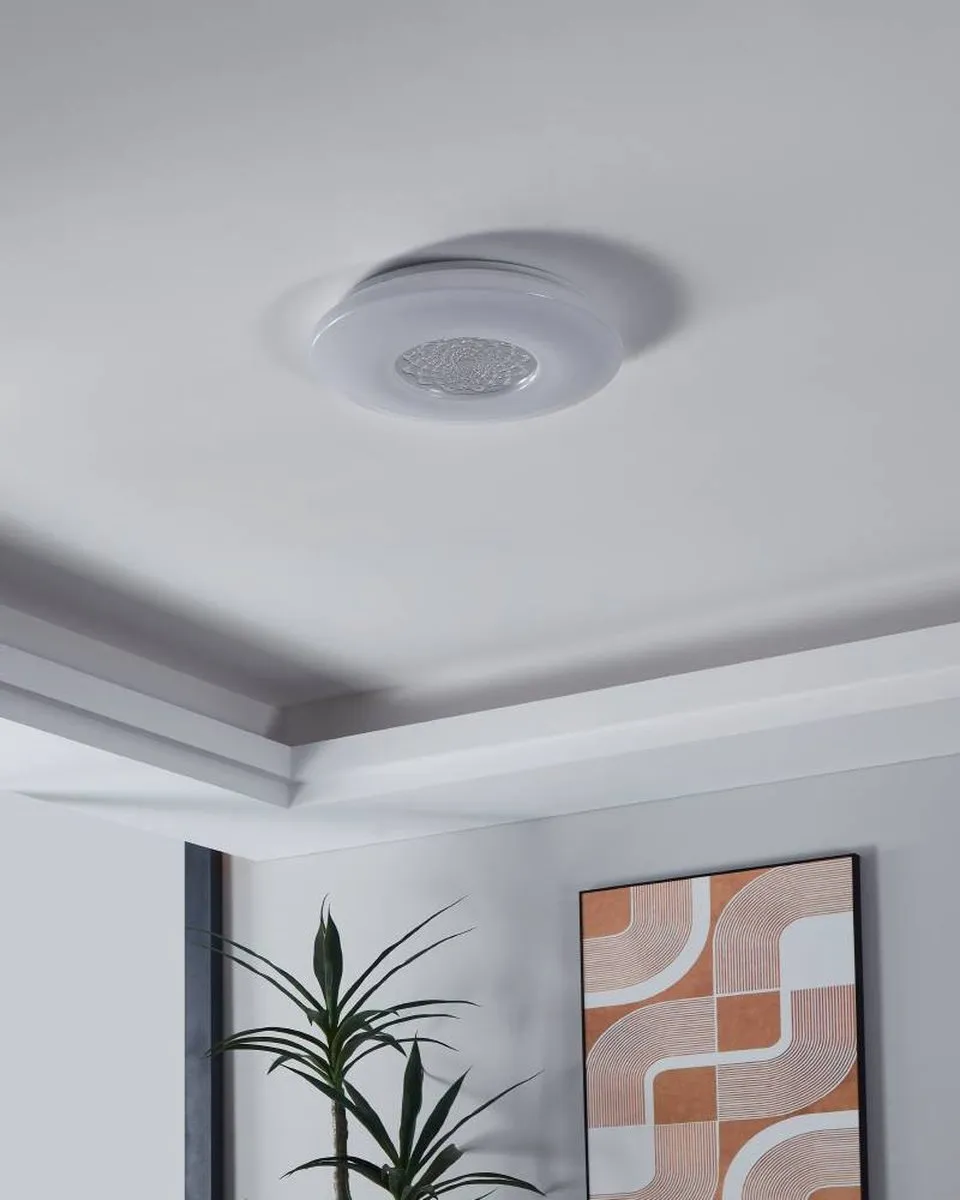 Eglo Capasso 1 Wandlamp - Ø340mm - Wit/Chroom