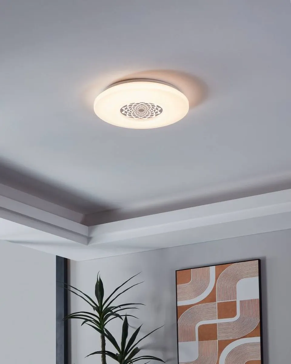 Eglo Capasso 1 Wandlamp - Ø340mm - Wit/Chroom
