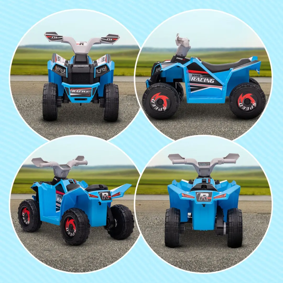 Homcom Elektrische Auto 370-278V90BU - Blauw - afbeelding 6 van 6