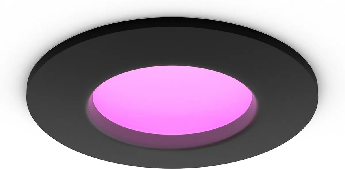 Philips Hue Inbouwspot 90mm RGB - Zwart