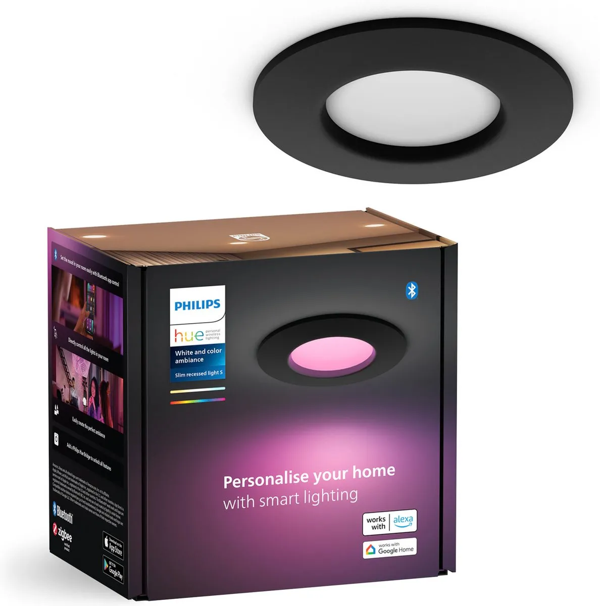 Philips Hue Inbouwspot 90mm RGB