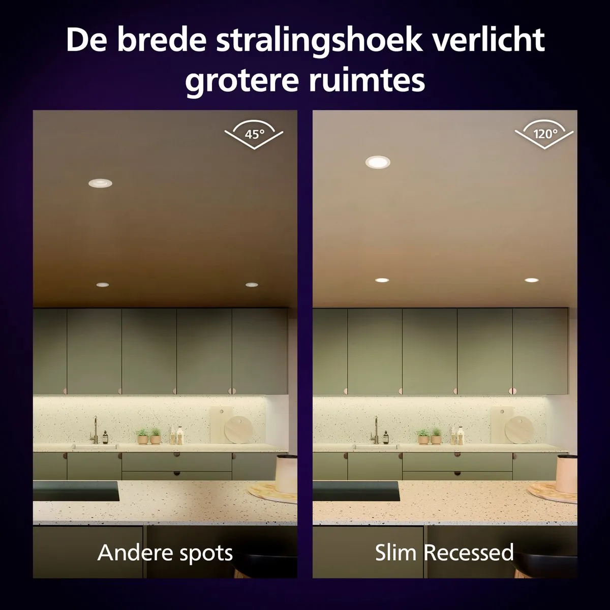 Philips Hue Inbouwspot 90mm RGB - Zwart