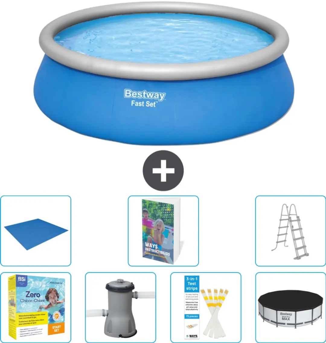 Bestway Fast Set Zwembad 457x122cm