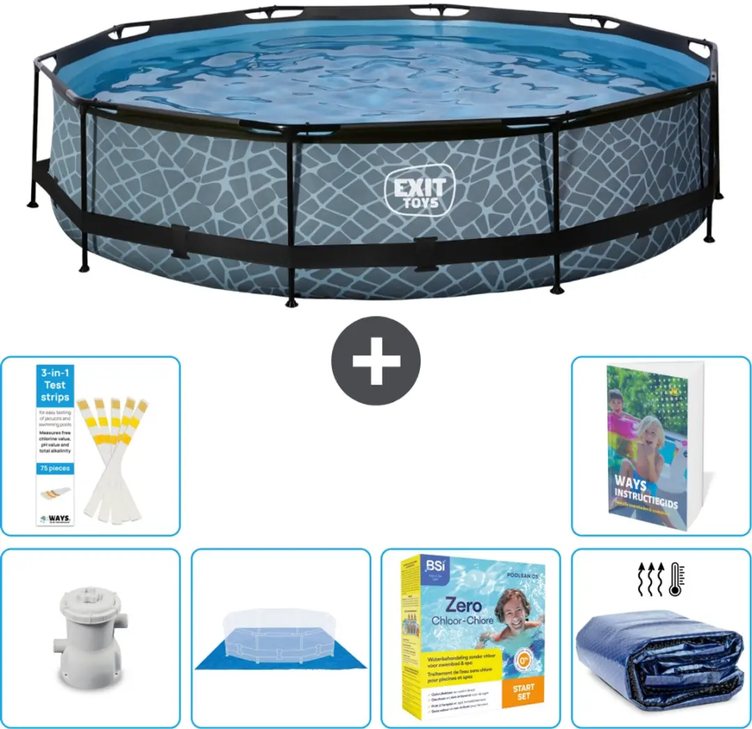 EXIT Toys Rond Zwembad 360x76cm