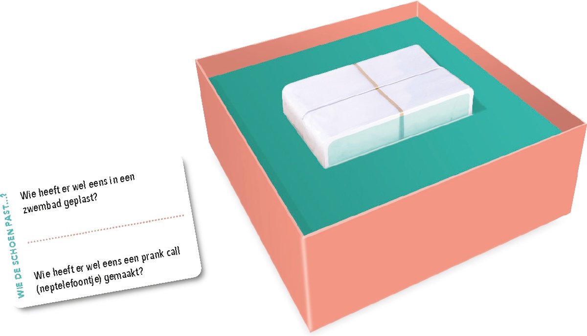 Tactic Wie de schoen past..? – Partyspel – Kaartspel – Hilarische Vragen over je Vrienden – Vanaf 15 jaar – 3 tot 6 Spelers