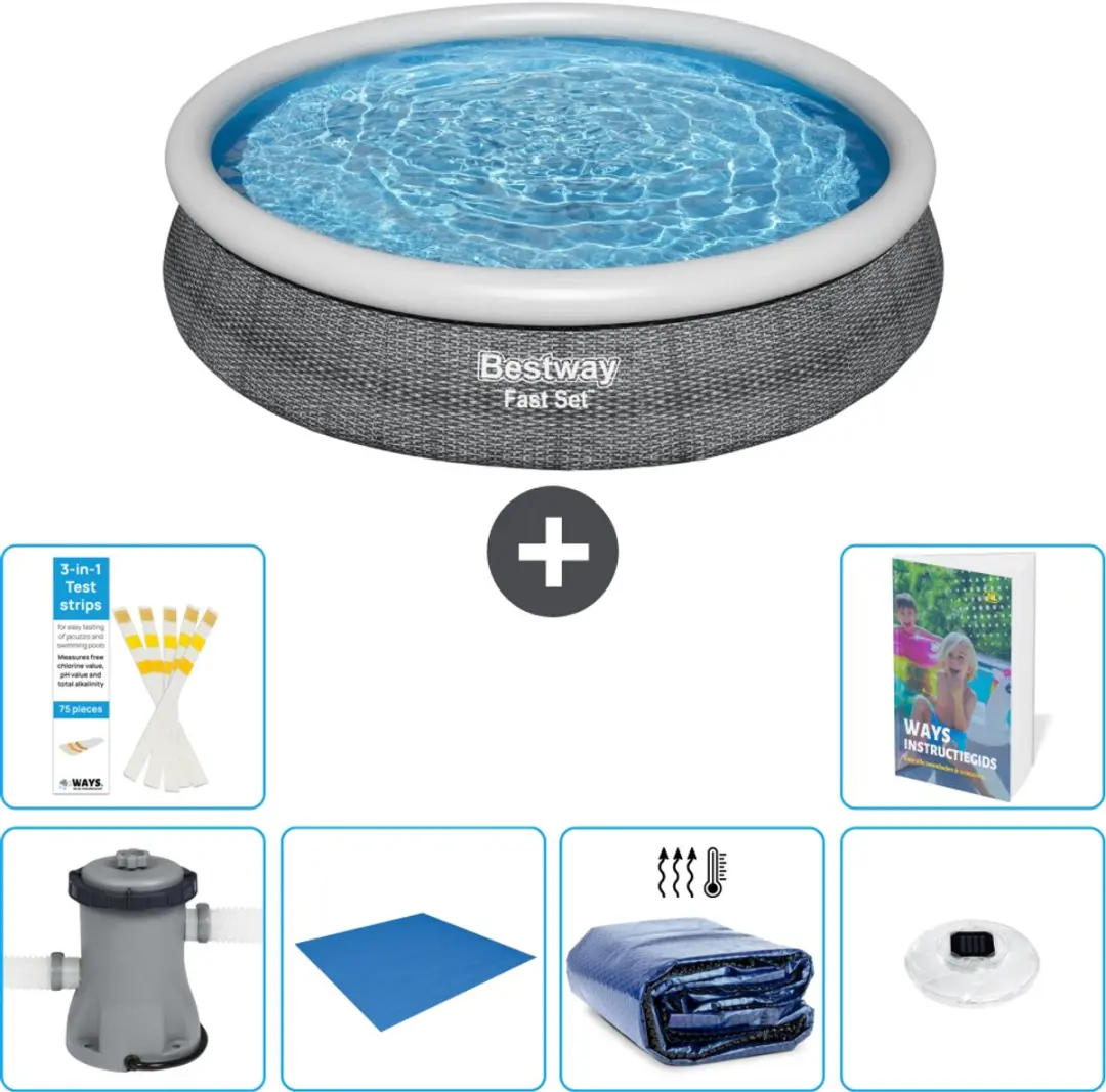 Bestway Rond Zwembad 366cm Fast Set