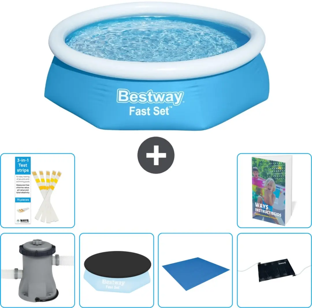 Bestway Fast Set Opblaaszwembad 244cm