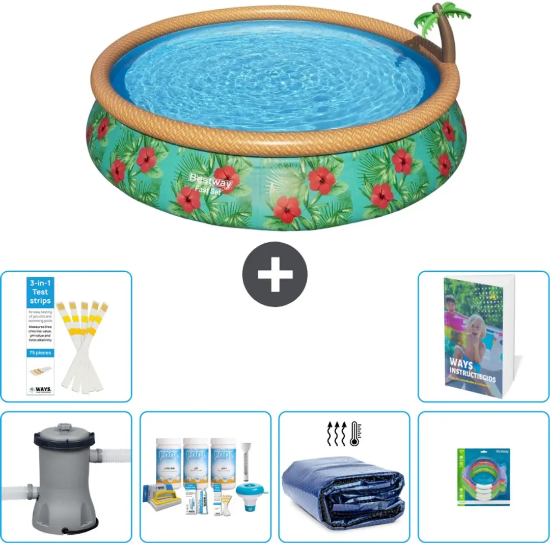 Bestway Paradijsprint Zwembad 457x84cm