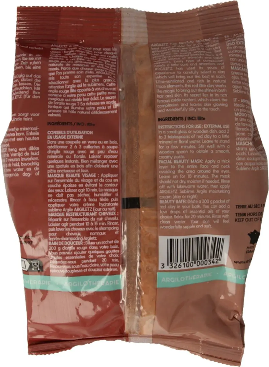 Argiletz Klei Superf Rood 200g