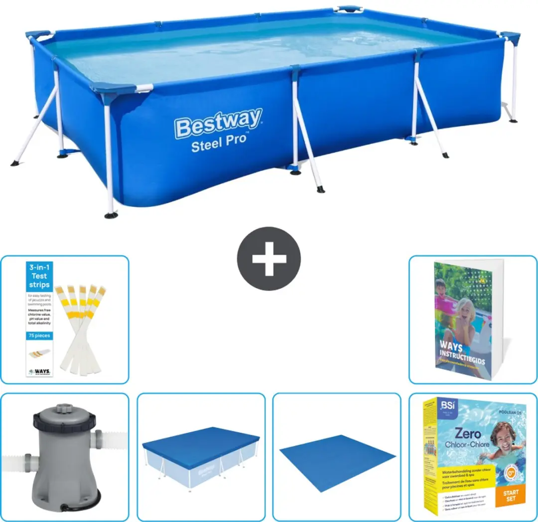 Bestway Steel Pro Zwembad 300x201x66cm