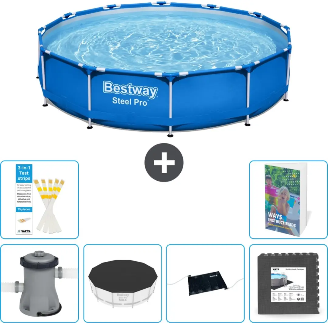 Bestway Steel Pro Zwembad 366x76cm Blauw