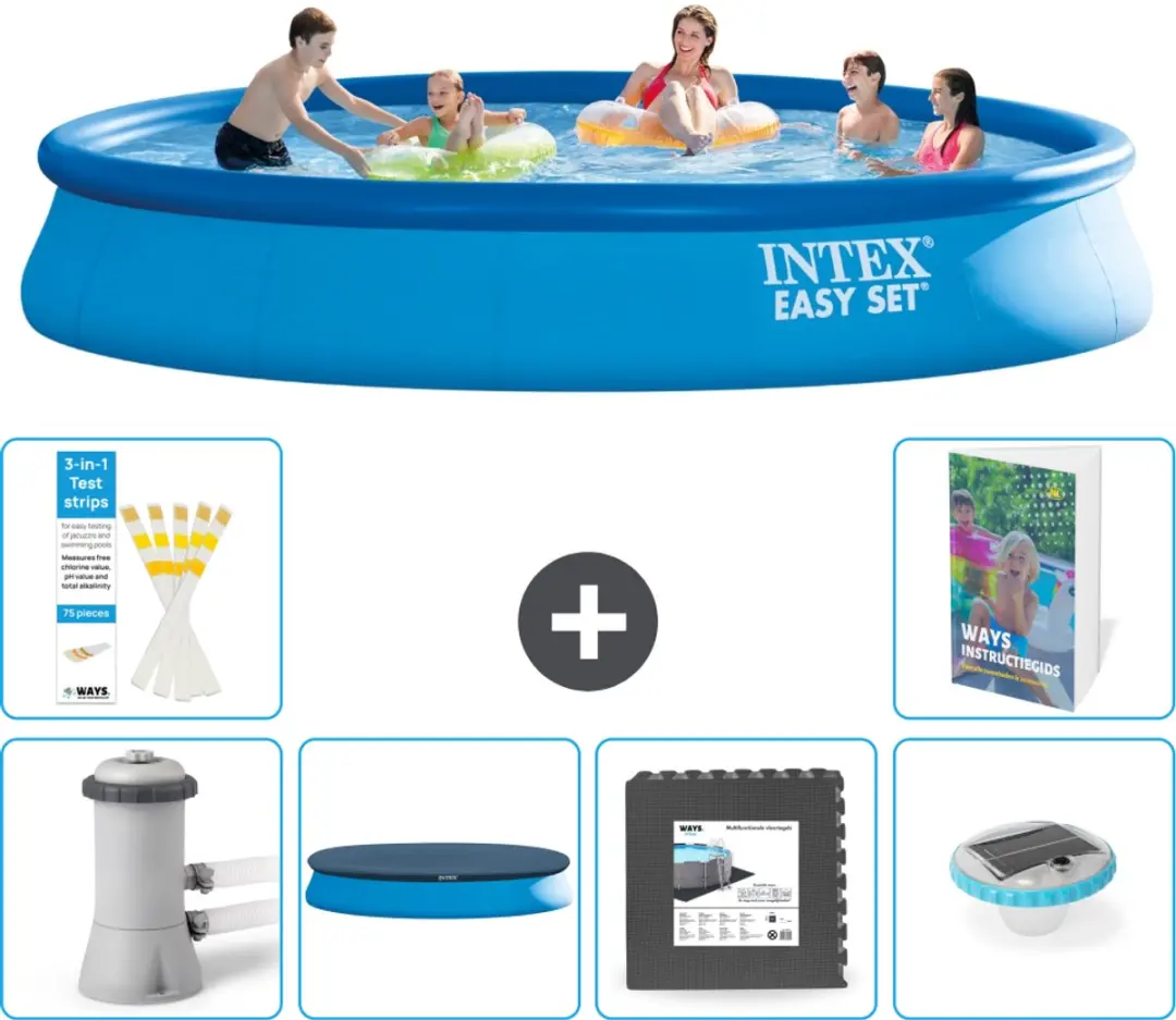 Intex Easy Set Zwembad 457cm Blauw
