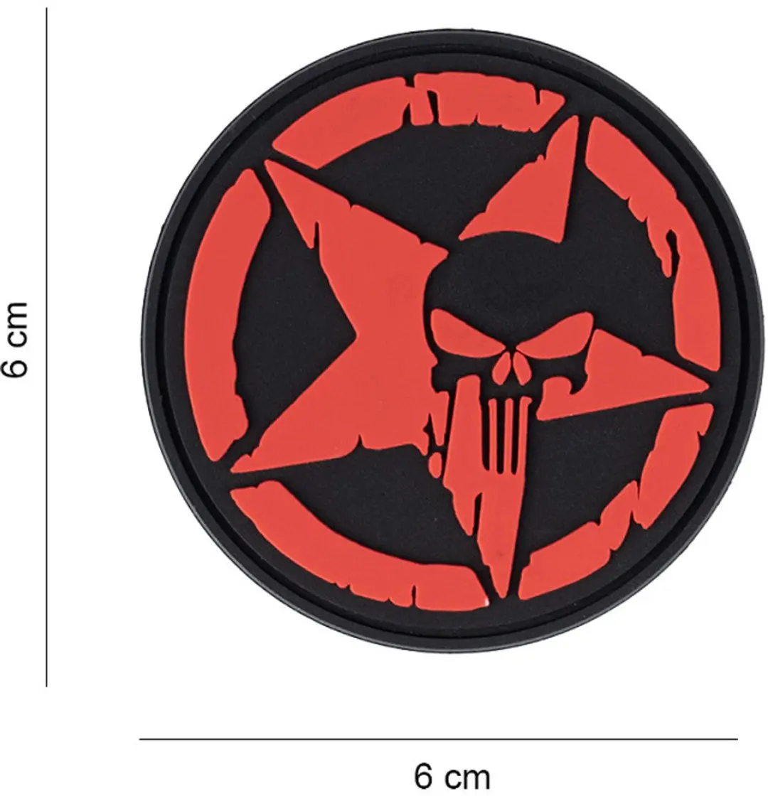 101 inc Embleem Punisher Rood