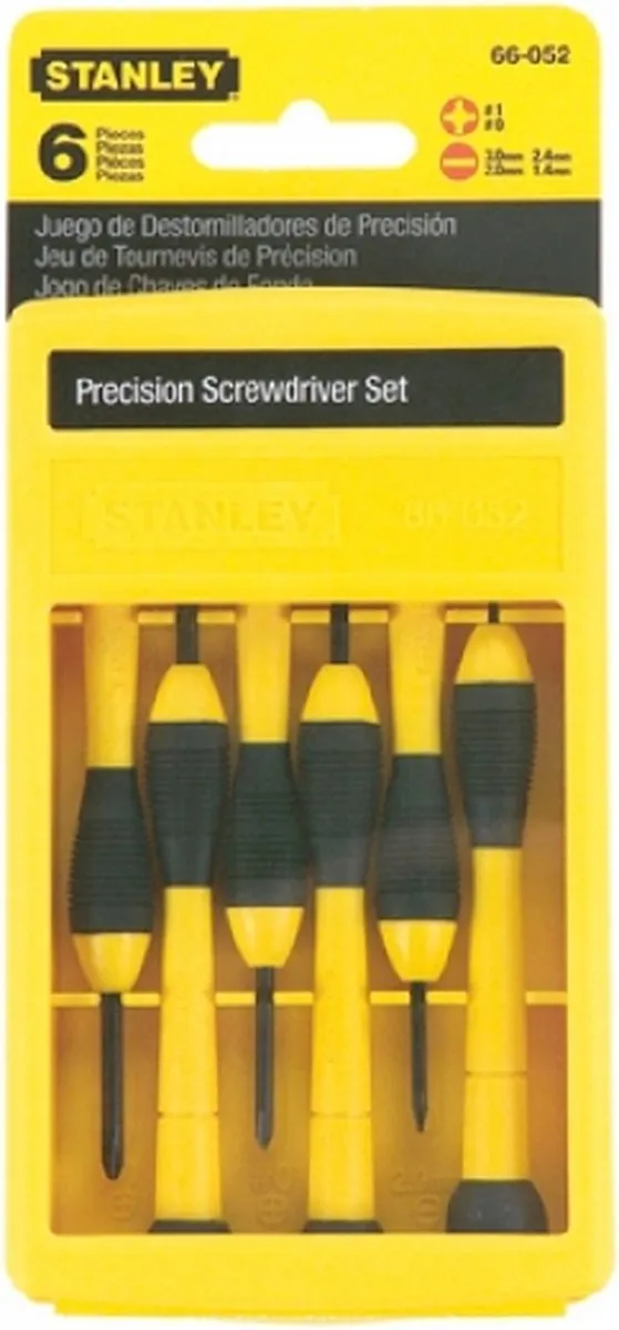 Stanley S6501127 Precisie Schroevendraaier Set 6-delig