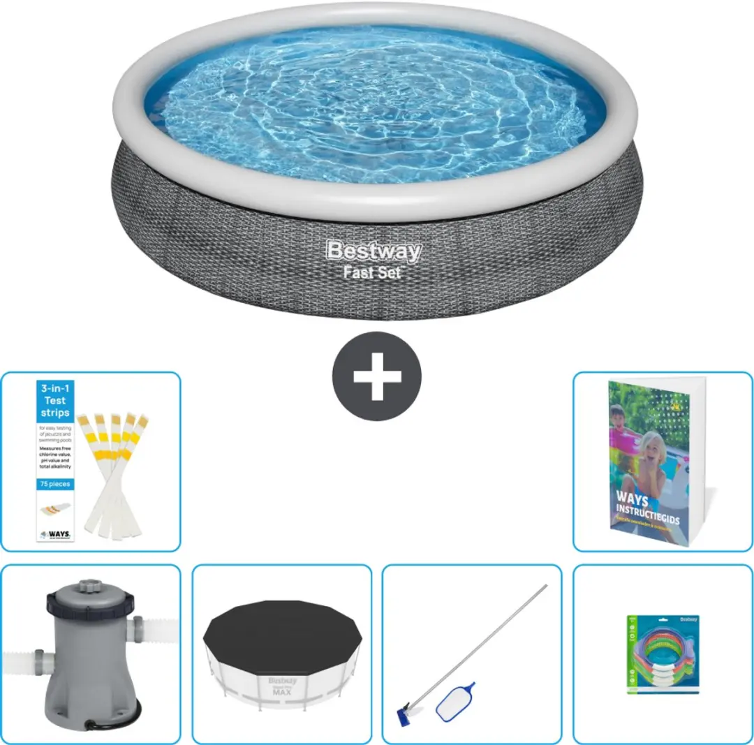 Bestway Fast Set Opblaaszwembad 366cm