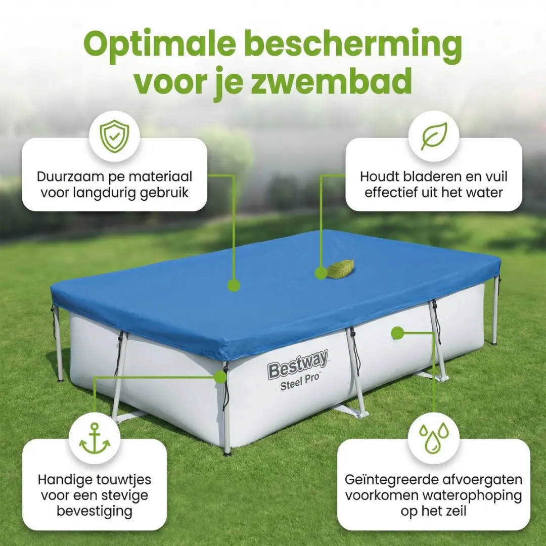 Bestway Steel Pro Zwembad 300x201x66cm - Blauw - 3300L