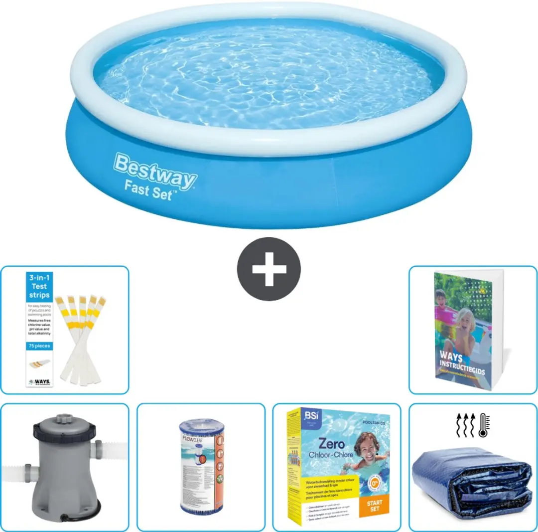 Bestway Fast Set Rond Zwembad 366x76cm