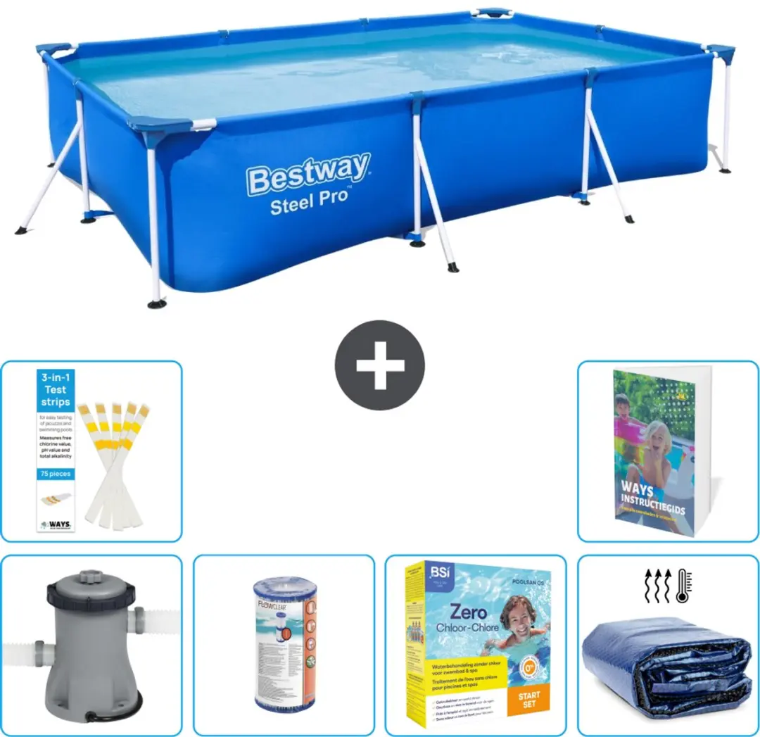 Bestway Steel Pro Zwembad 300x201x66cm