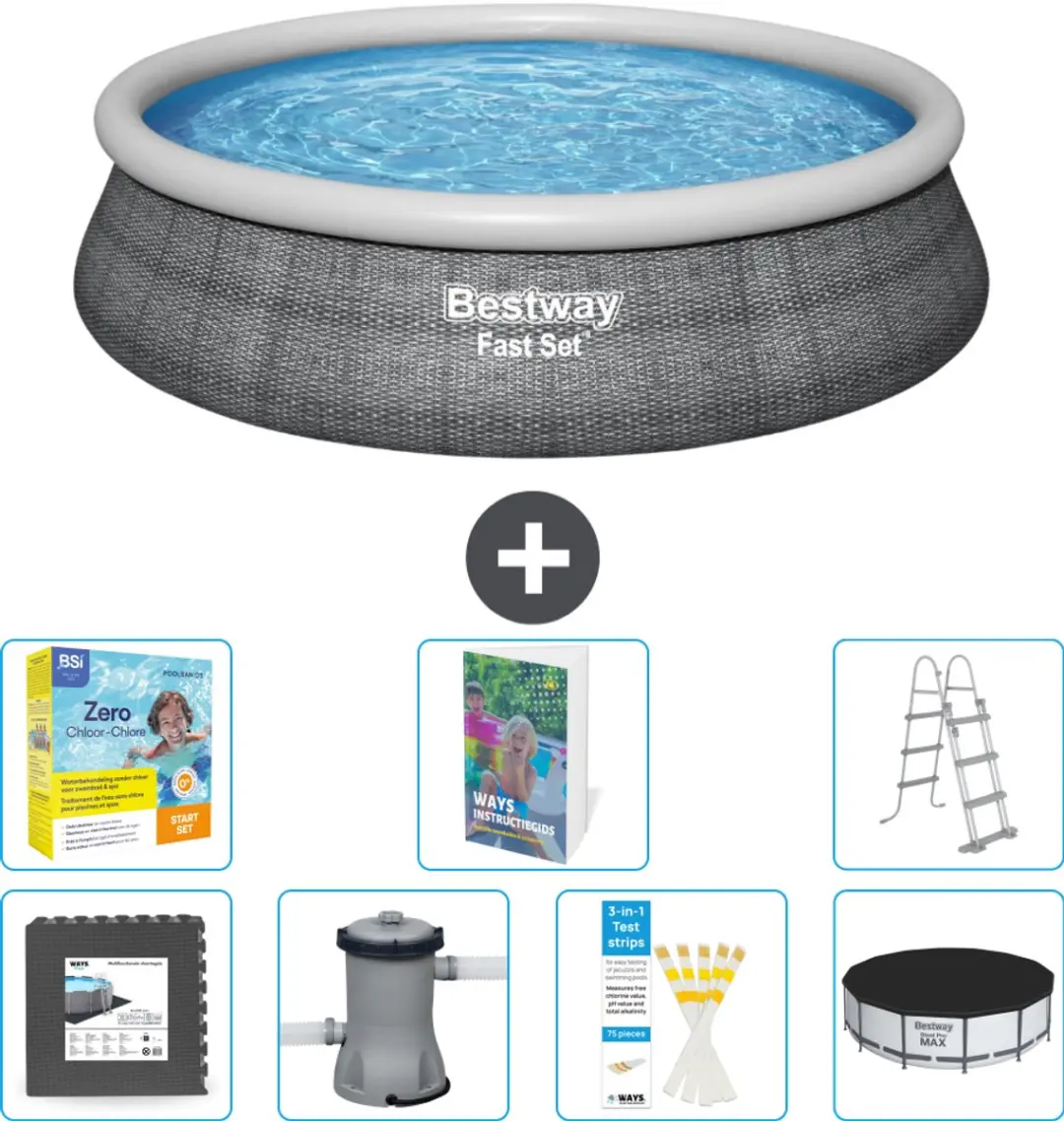 Bestway Fast Set Zwembad 457cm