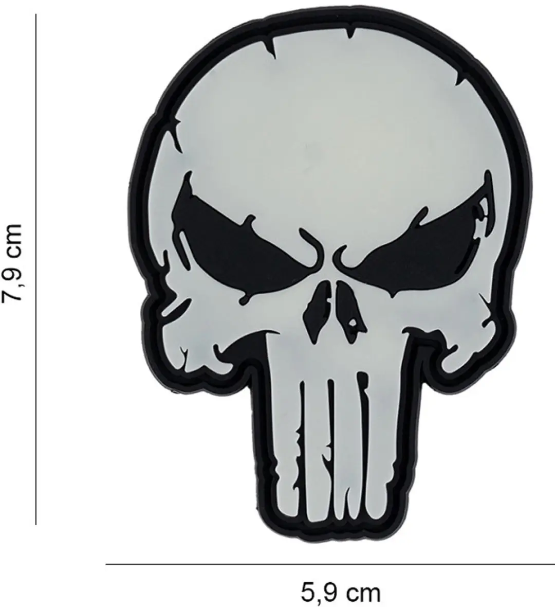 101 inc Embleem Punish Skull Glow #12014