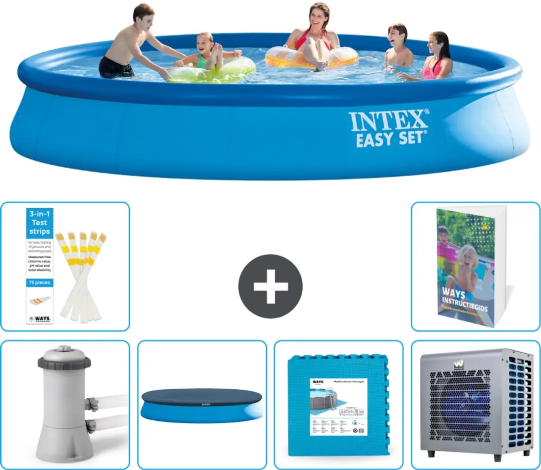 Intex Easy Set Zwembad 457cm Blauw