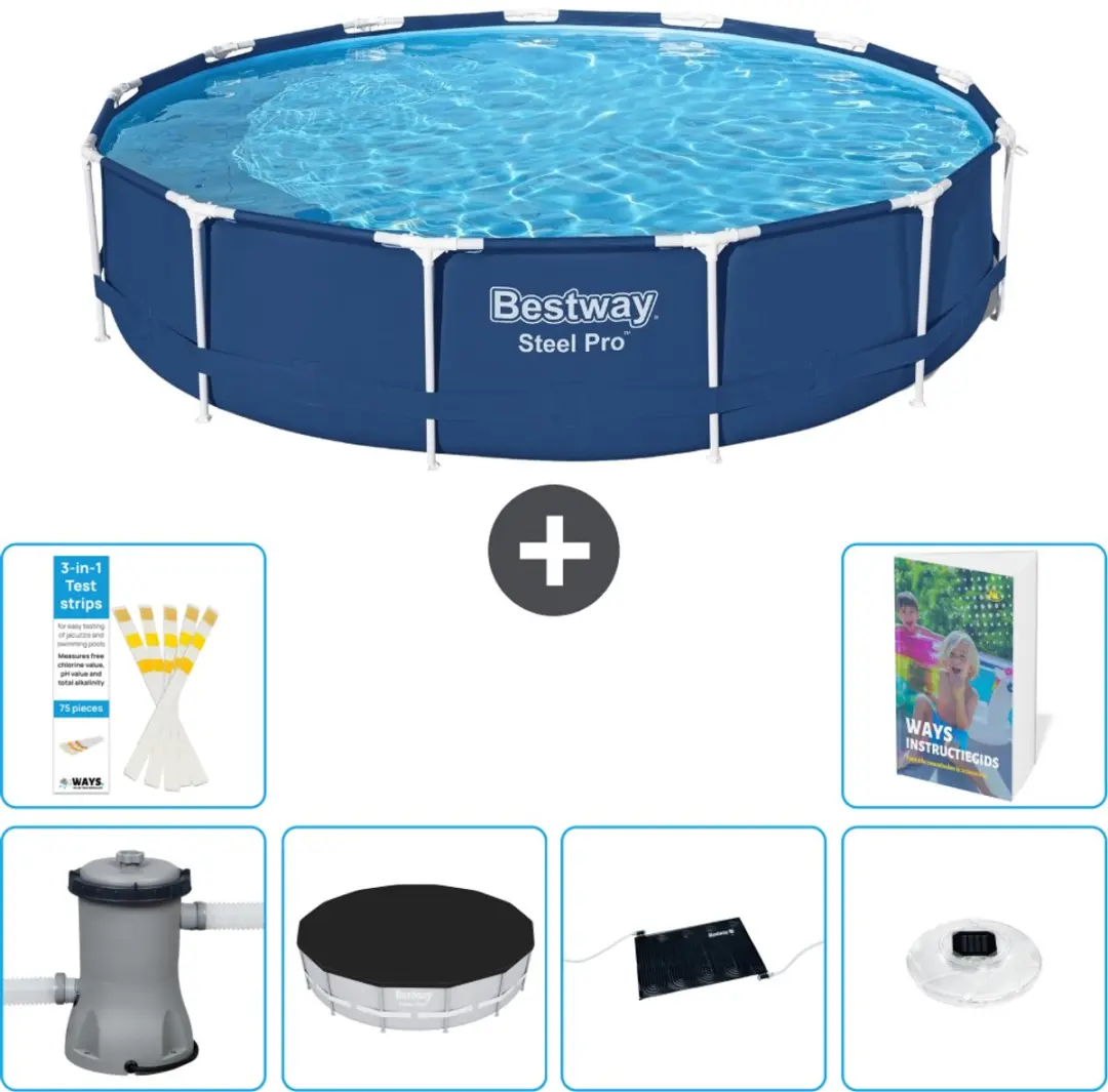 Bestway Steel Pro Zwembad 396x84cm Blauw