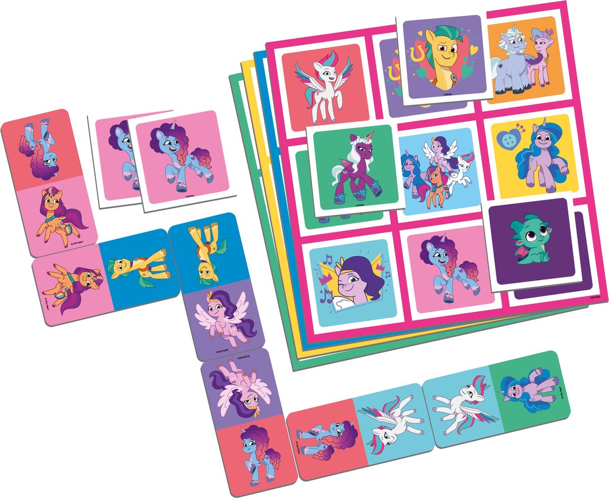 Tactic My Little Pony 3-in-1 Spellenverzameling – Kaartspel – Lotto – Domino – Memo – Kinderspel vanaf 4 jaar