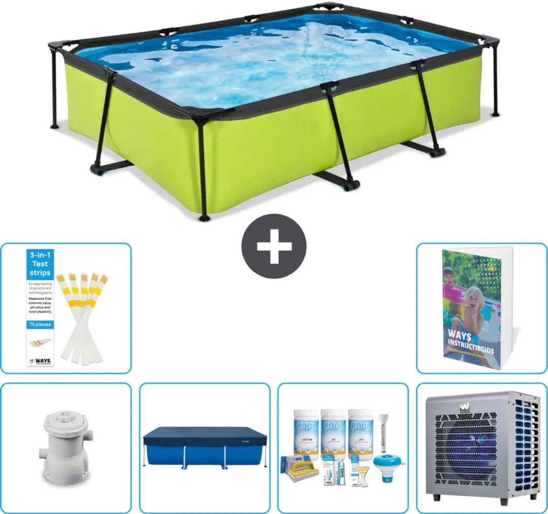 EXIT Toys Lime Frame Zwembad 300x200x65cm
