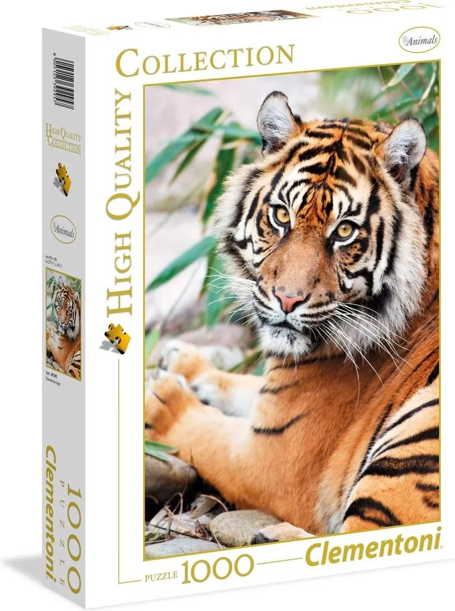 Clementoni Puzzel Sumatran Tiger 1000 Stuks