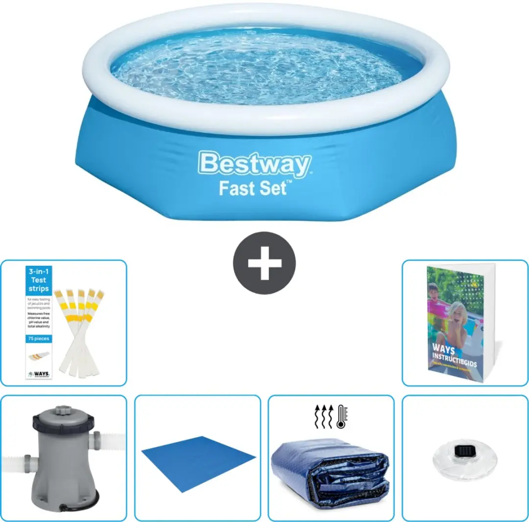 Bestway Fast Set Rond Zwembad 244cm