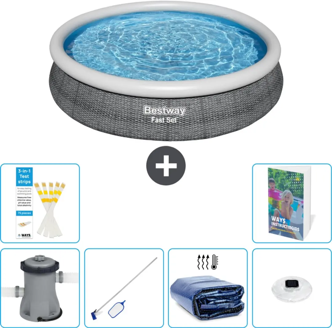 Bestway Rond Zwembad 366cm Fast Set