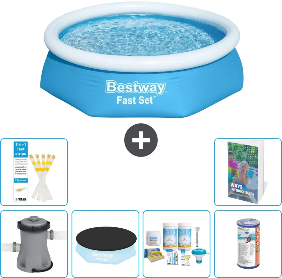 Bestway Fast Set Rond Zwembad 244cm