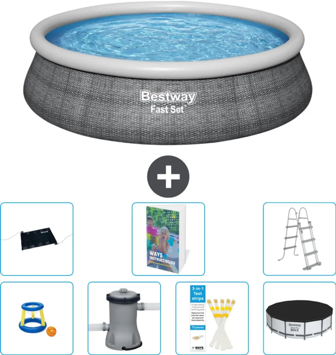 Bestway Fast Set Rond Zwembad 457cm