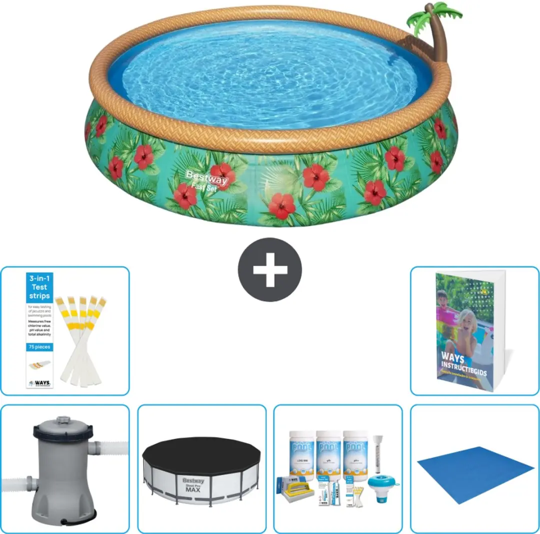 Bestway Paradijsprint Zwembad 457x84cm