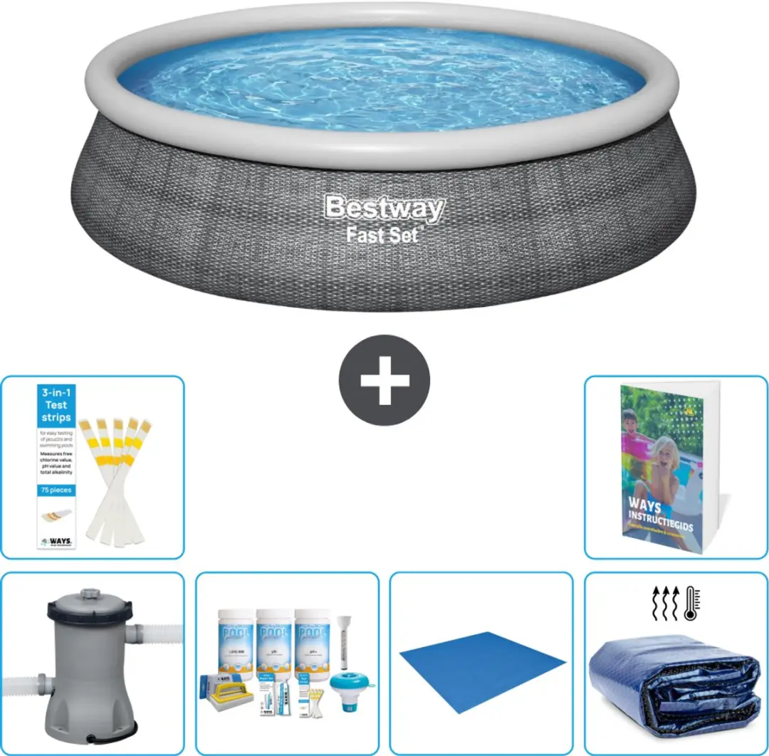 Bestway Rond Zwembad Fast Set 457cm
