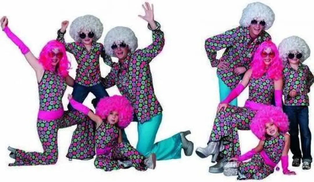 Espa Toppers Night Disco Shirt M/L - Zwart/Roze/Blauw