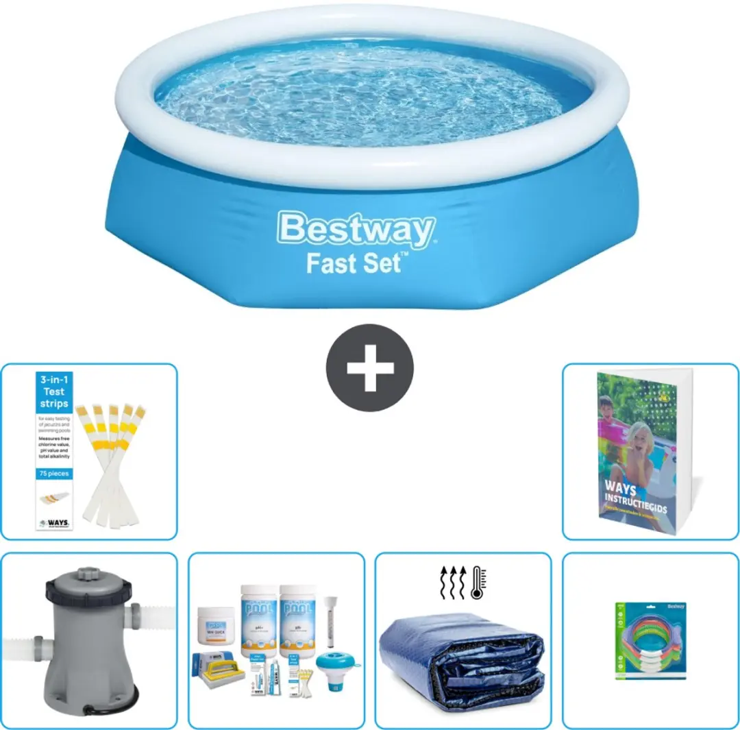 Bestway Fast Set Rond Zwembad 244cm