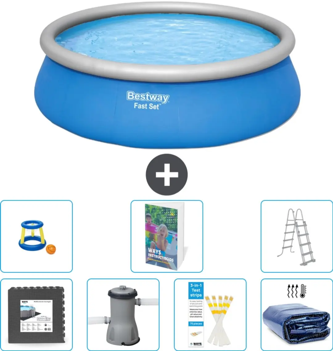 Bestway Fast Set Rond Zwembad 457x122cm